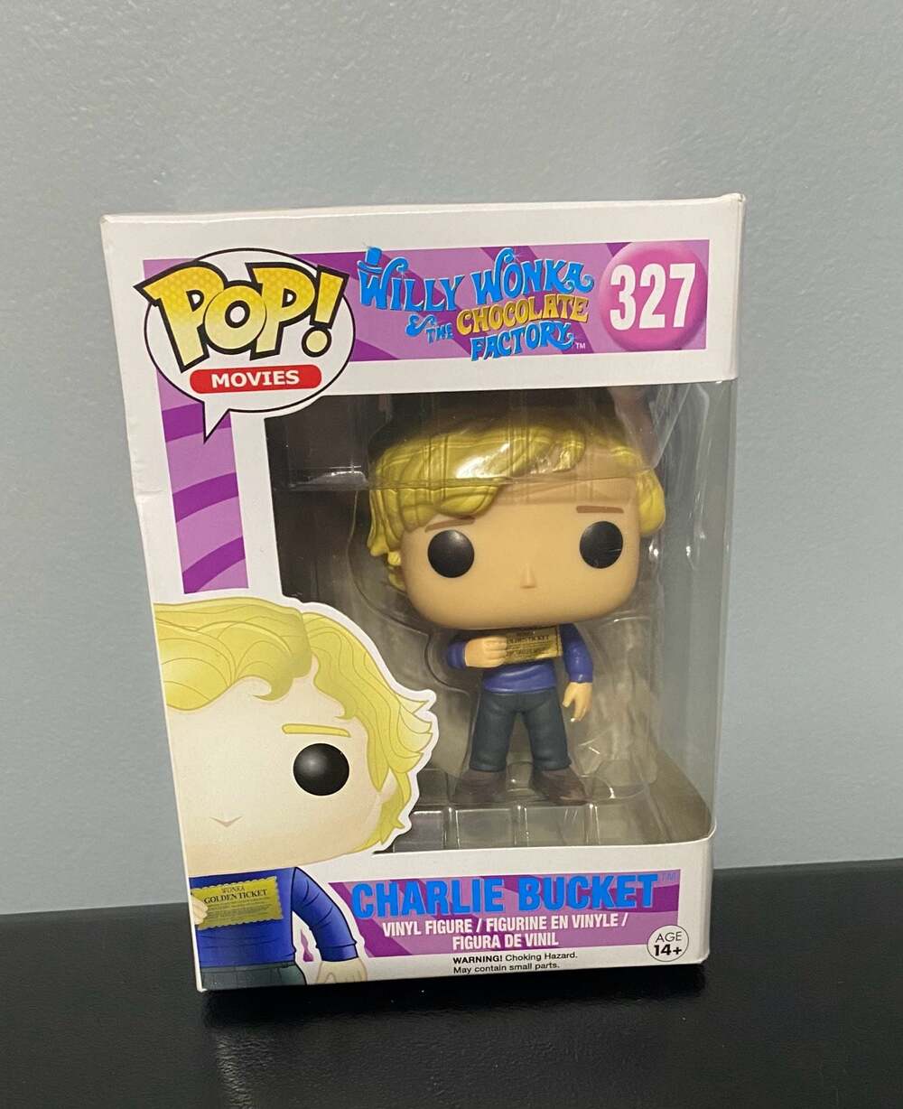 Funko Pop!  Willy Wonka & The Chocolate Factory Charlie Bucket #327 Vinyl Figure